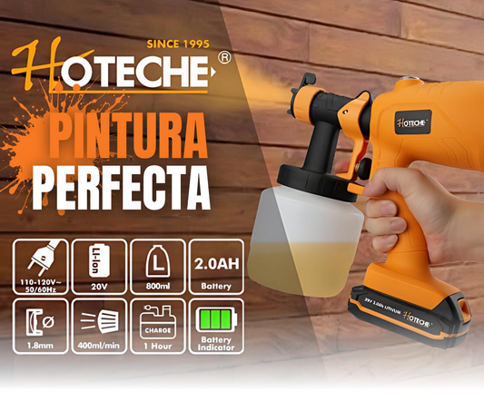 PISTOLA PULVERIZADORA SPRAY GUN HOTECHE 800ML🎨