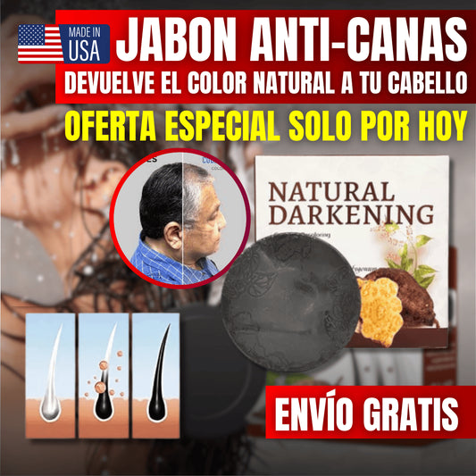 Jabón comprimido para cubrir el cabello